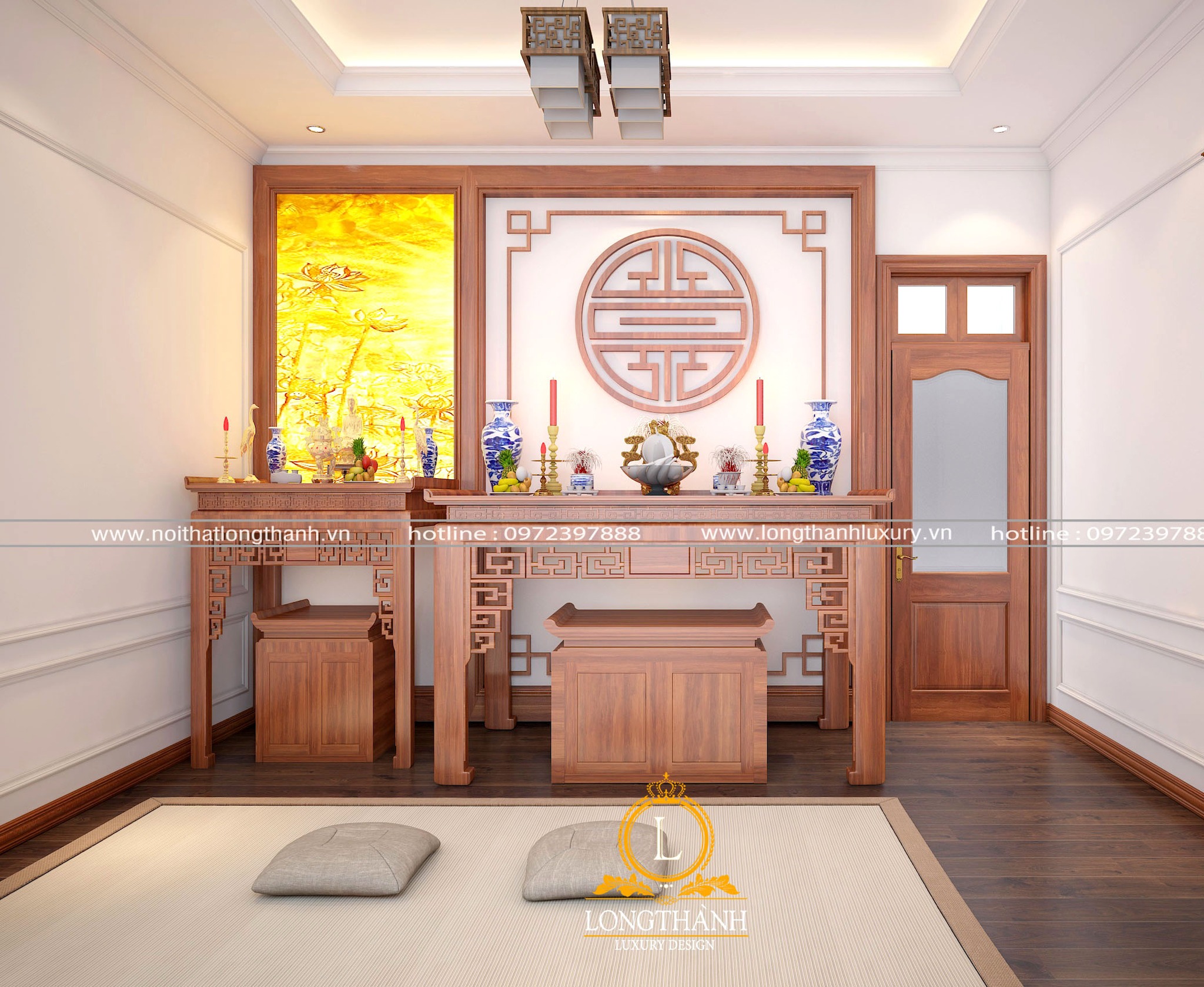 Phòng thờ gia tiên - Nội thất Long Thành | Hanoi