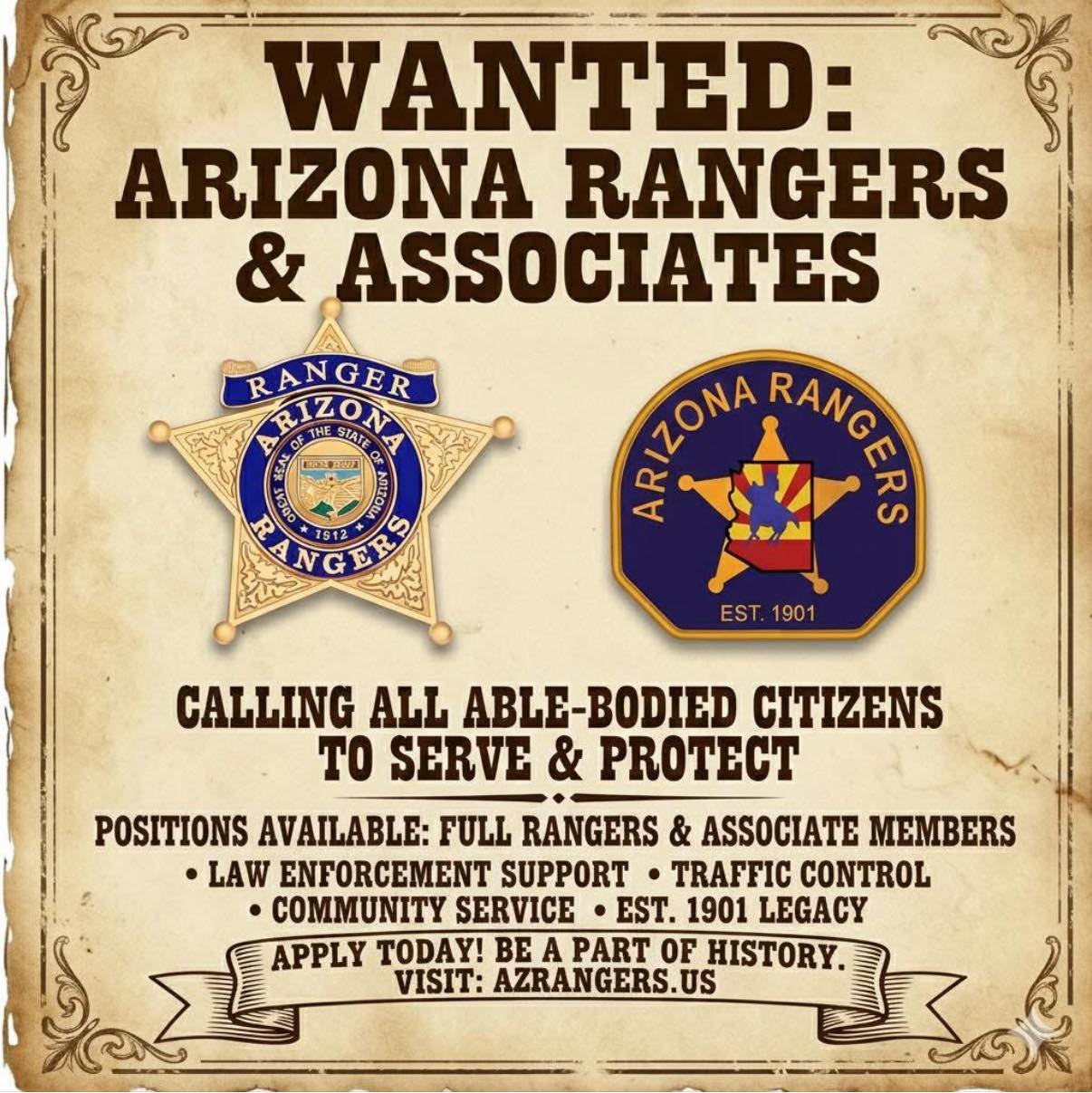 🇺🇸 Now Recruiting... - Arizona Rangers - East Valley Company | Facebook