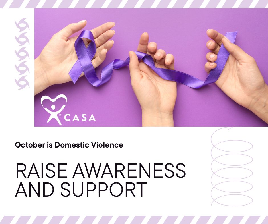 CASA - October is Domestic Violence Awareness Month 💜 Domestic violence ...