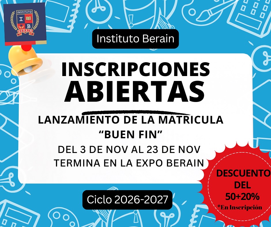 Instituto - Inscripciones Abiertas Ciclo Escolar 2026-2027 todos los ...