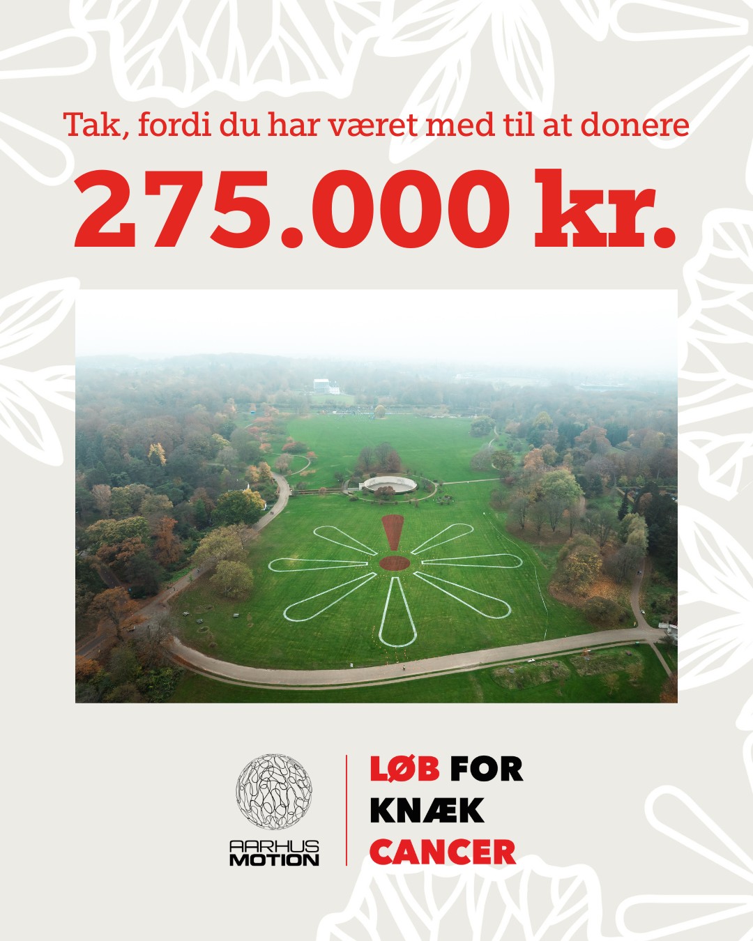 Aarhus - 275.000 kr. doneres til Knæk Cancer-indsamlingen 2025! 🎗️ Det ...