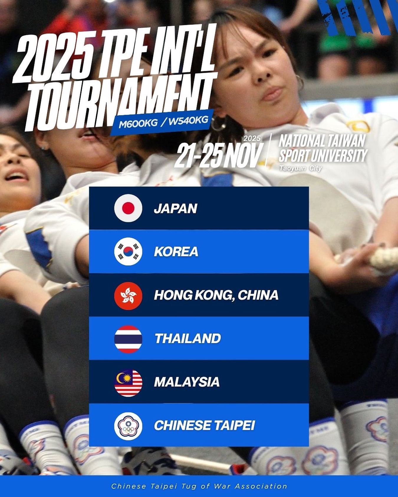 中華民國拔河運動協會 - 2025 Taipei International Indoor Tug of War Invitational ...