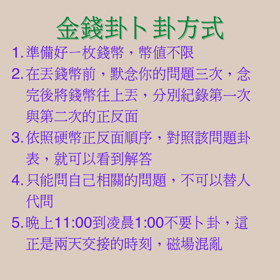 易陽姓名學命理諮詢 - 金錢卦：【我該挽回他/她嗎？】... | Facebook