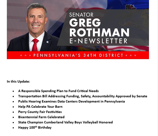Senator Greg Rothman