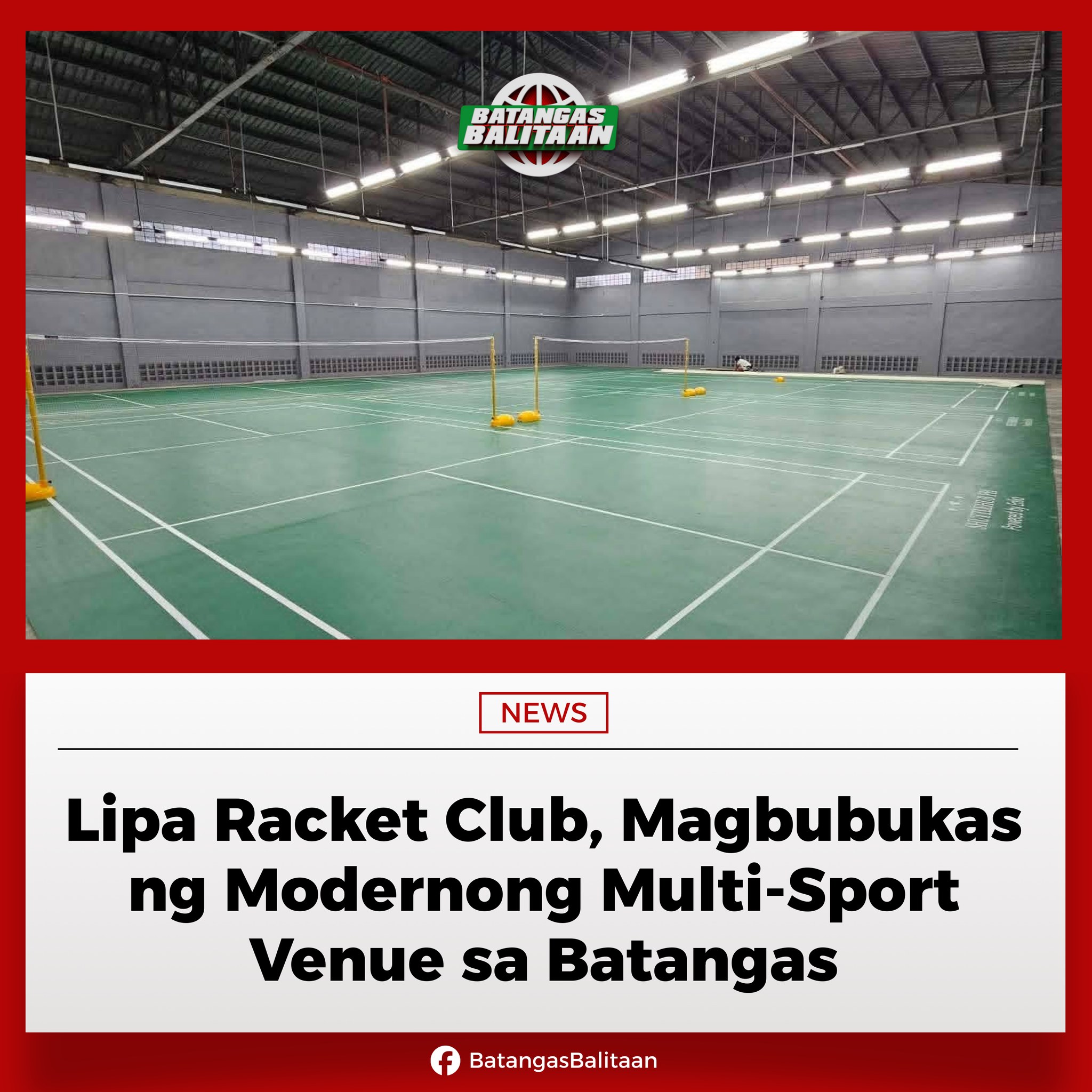 Batangas - Magbubukas ngayong Enero ang Lipa Racket Club na handang ...