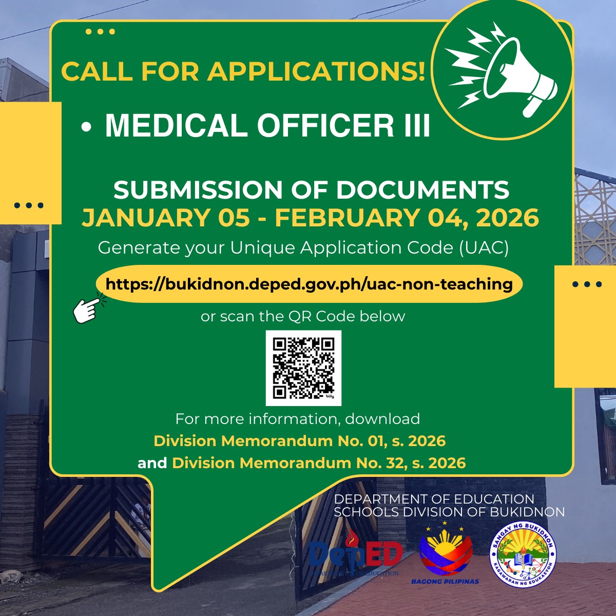 DepEd - FOR ADVANCE INFORMATION: DISSEMINATION OF MEMORANDUM NO. IAS-OD ...