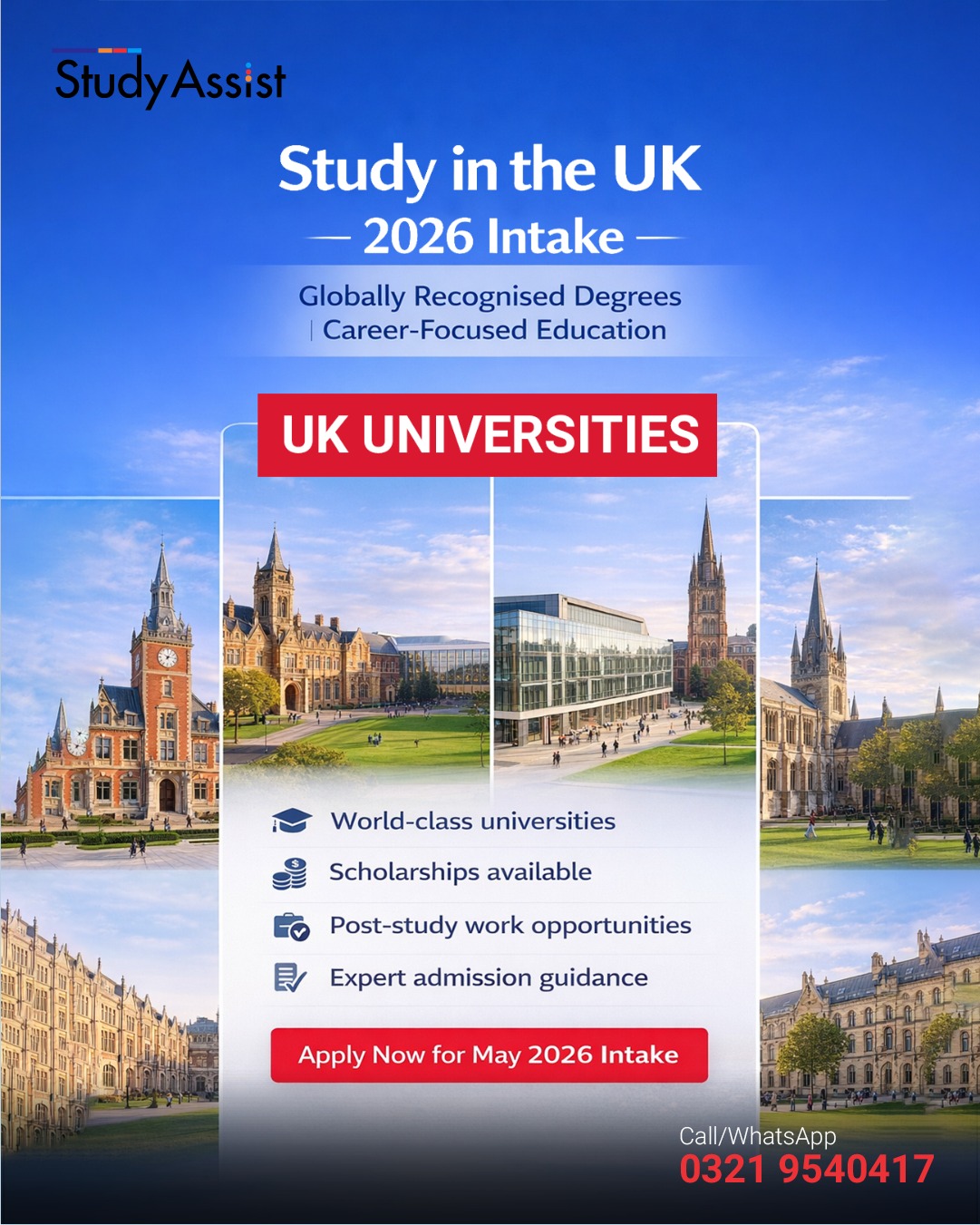 Study Assist - Study in the UK — 2026 Intake is Now Open!... | Facebook