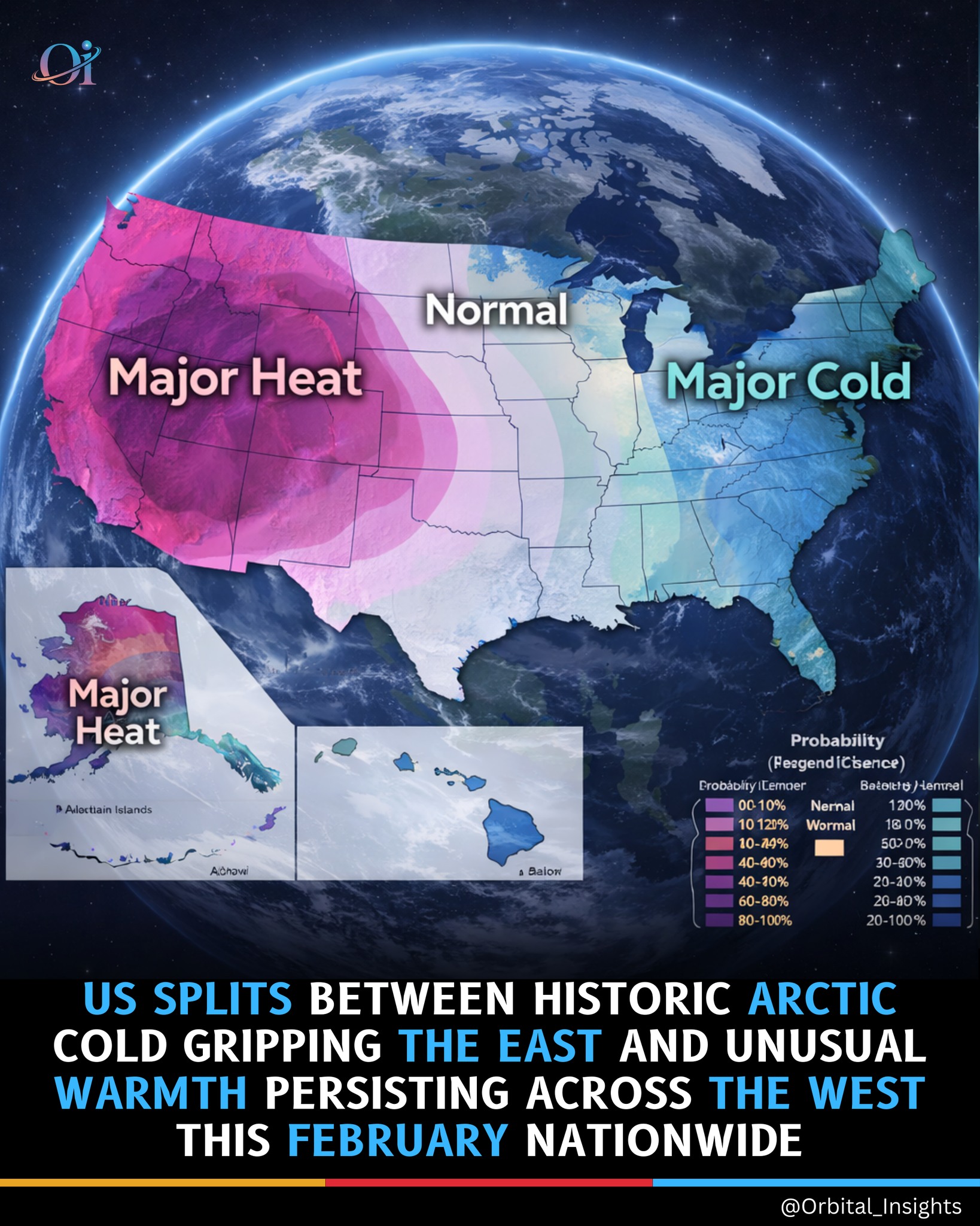 Orbital - The United States is experiencing a dramatic temperature ...