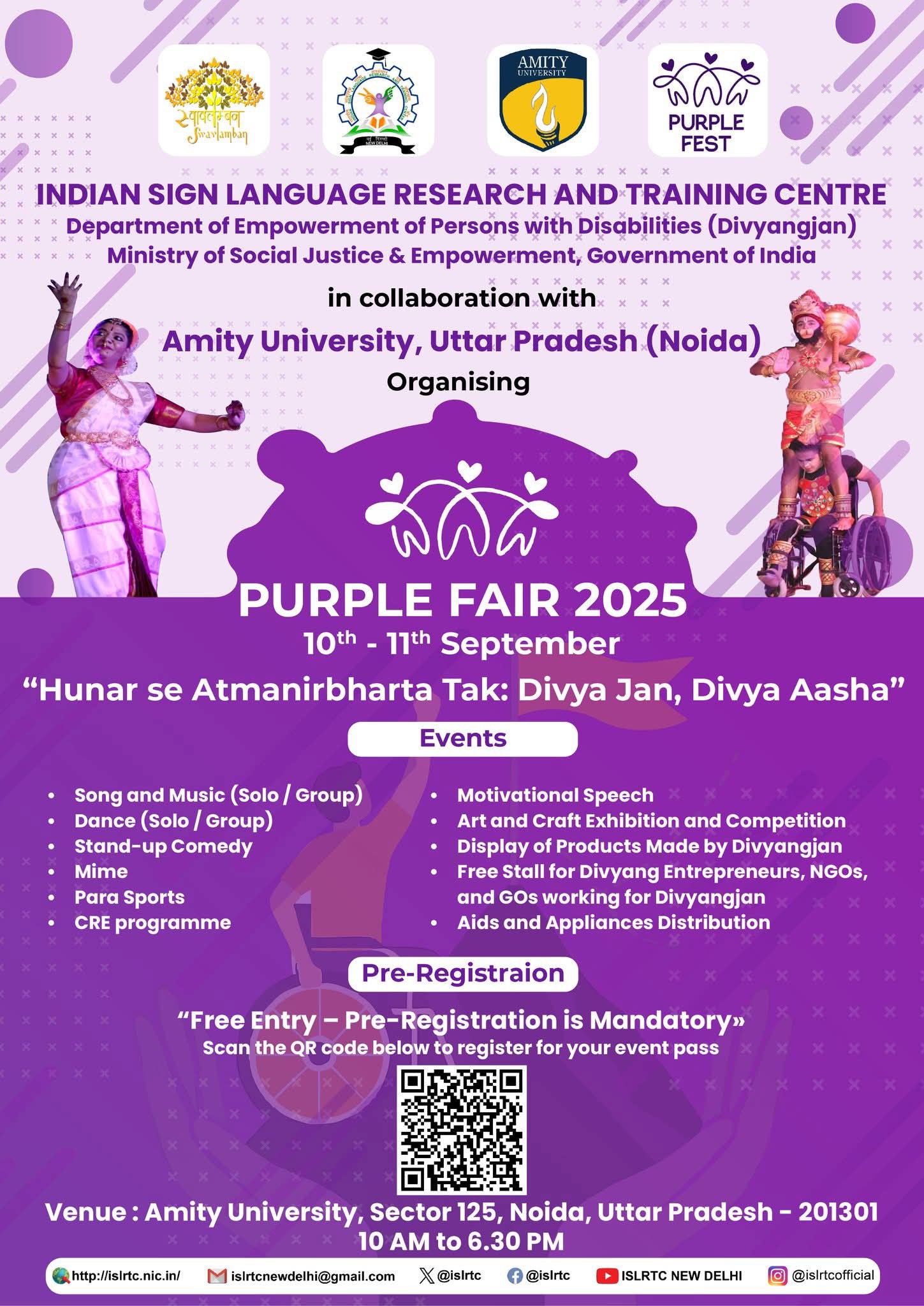 🎉 Purple Fair 2025 is here! 🎉... - Differently abled models | Facebook