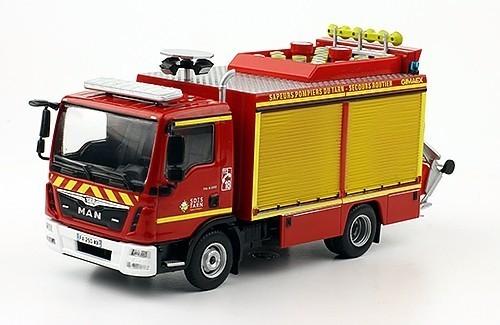 Camion De Pompier ACMAT TPK Au 1/43 - N°58 De La Collection Hachette - Occasion Très Bon état