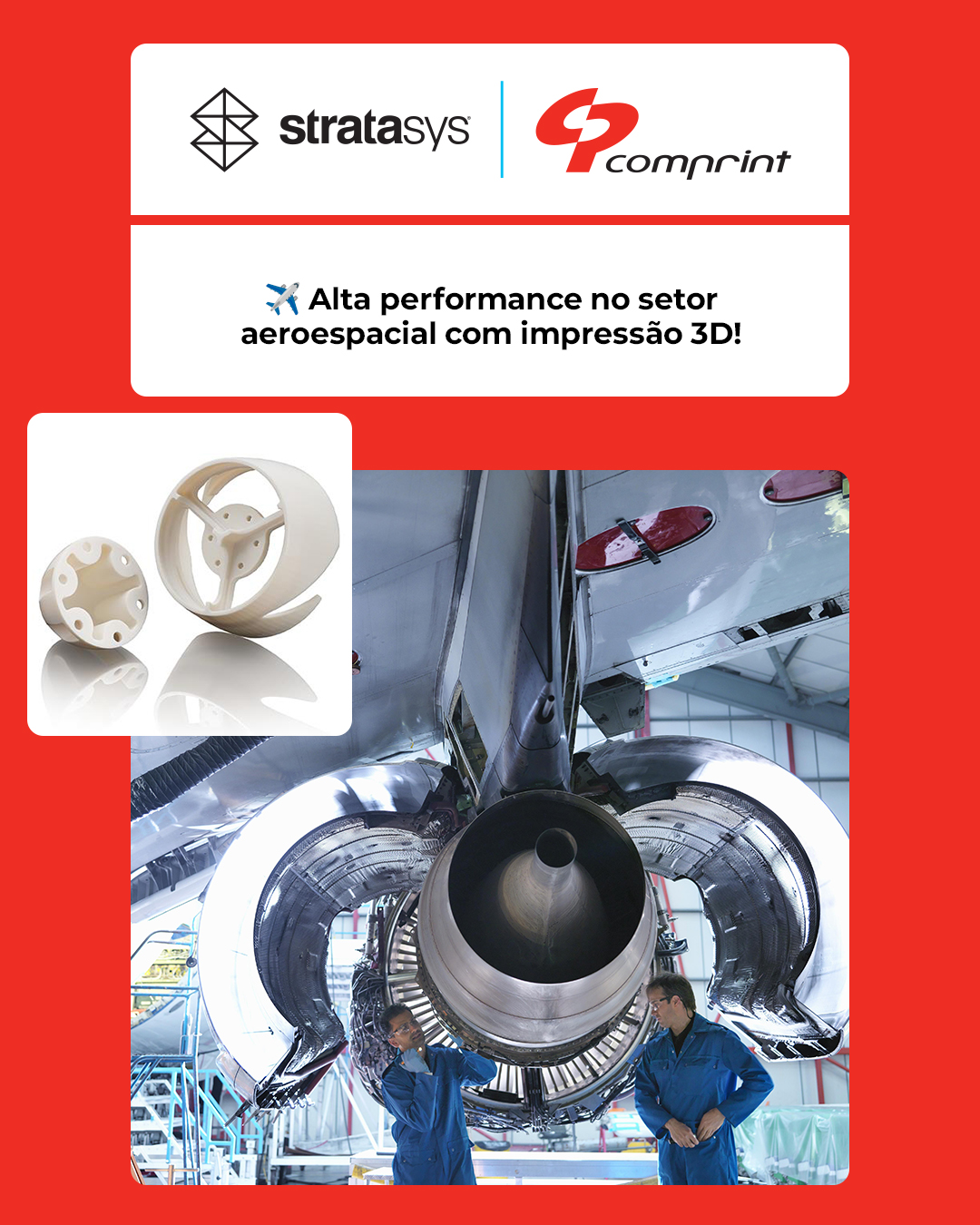 Comprint - ️ Inovação aeroespacial com impressão 3D! A... | Facebook