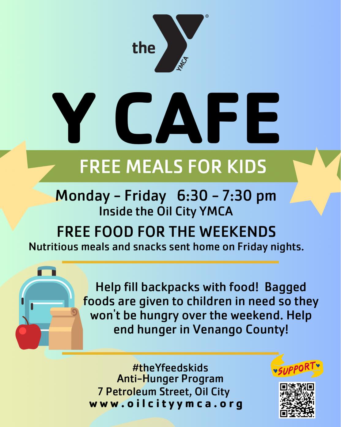 Oil - 🍽️ Oil City YMCA Y Cafe & Backpack Program is for anyone in need ...