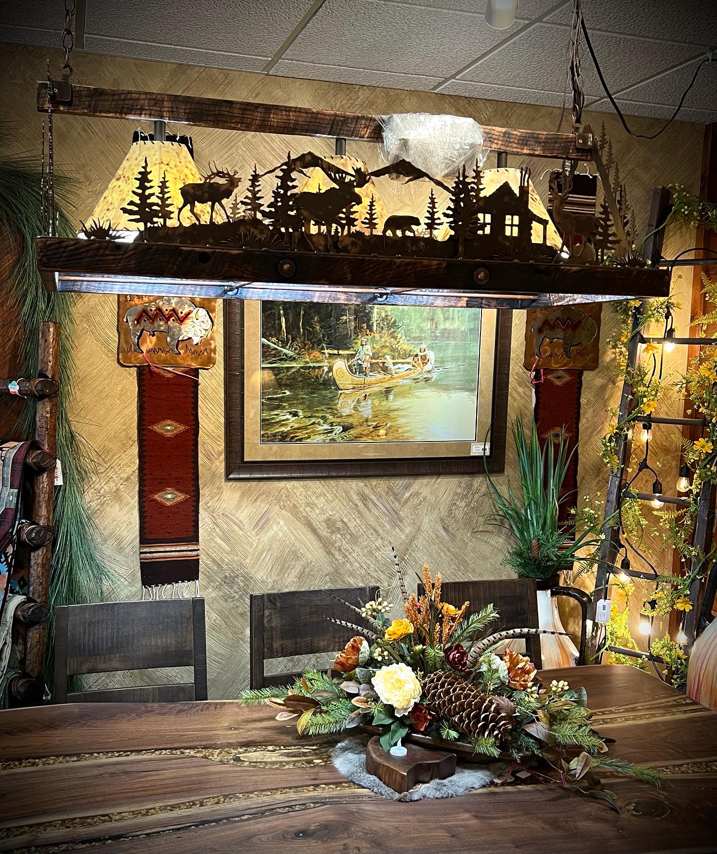 Rusty Moose Lodge Decor