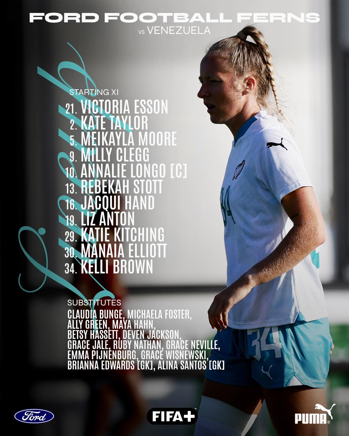 Ford - The starting eleven to take on Venezuela 🇳🇿⚔️🇻🇪 🎥 Watch live and ...