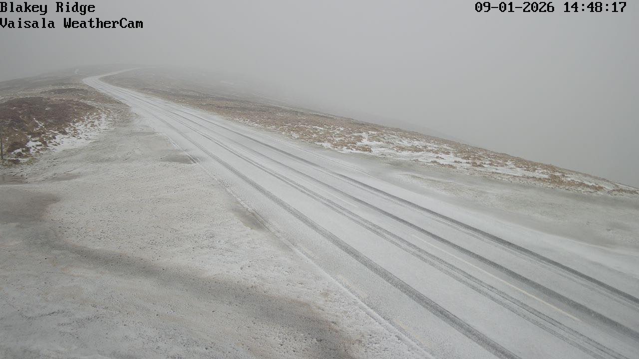 North - 14.48 Heck that was some snow shower on Blakey Ridge it’s white ...