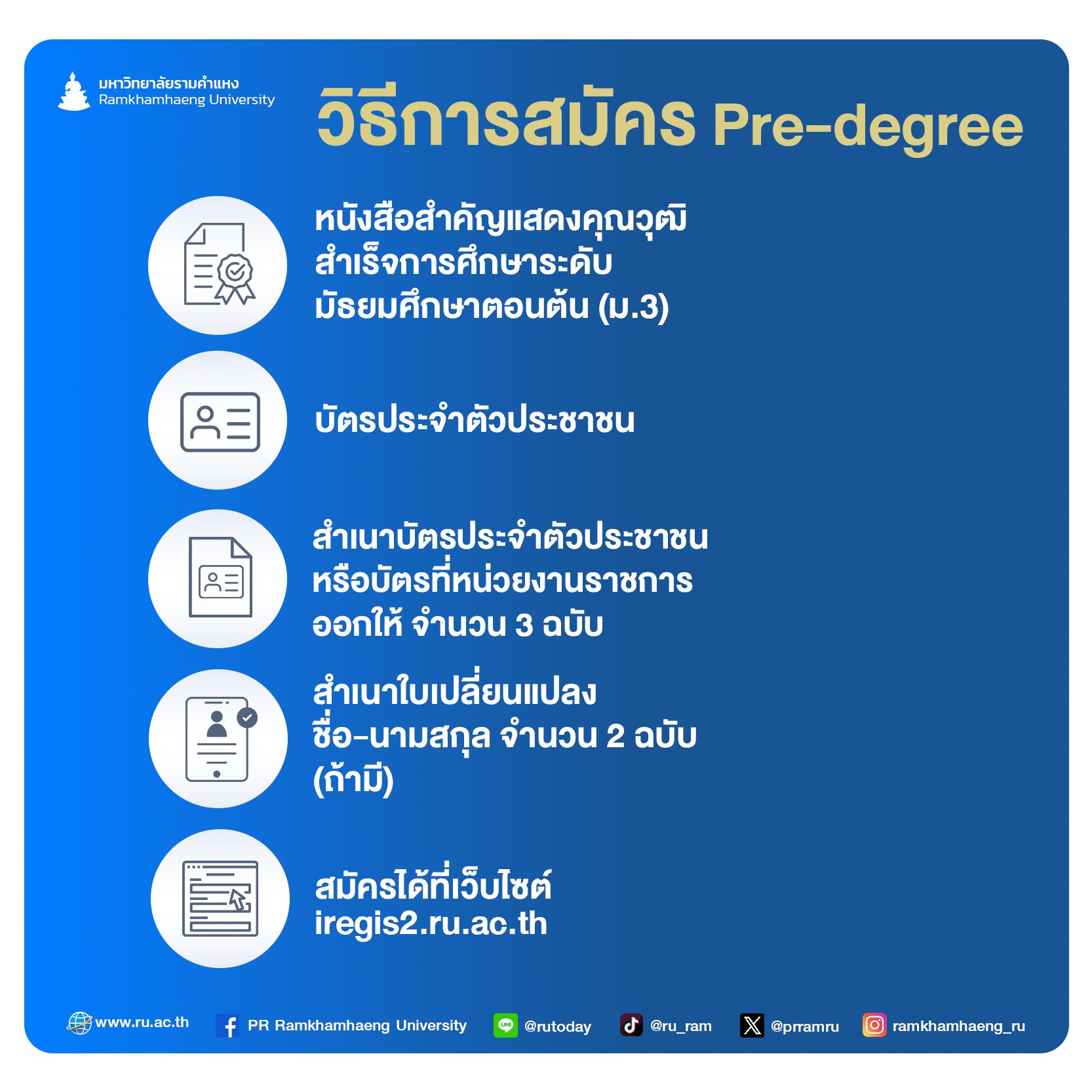 ม.รามคำแหง แพร่ - ความสำเร็จสร้างได้ เริ่มด้วย Pre-degree... | Facebook