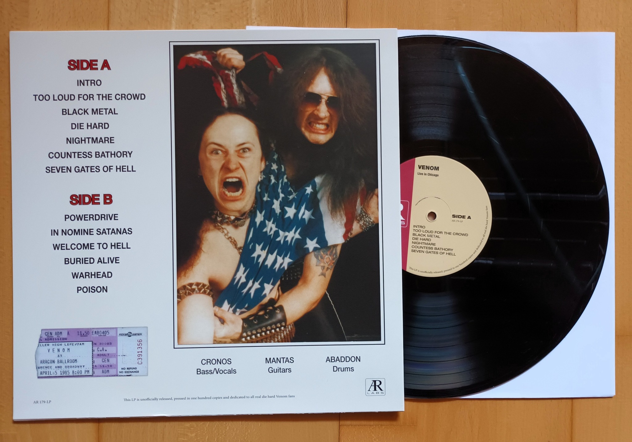 Venom 🇬🇧🤘- Live in Chicago 1985 - lim. 100 Vinyl #Venom