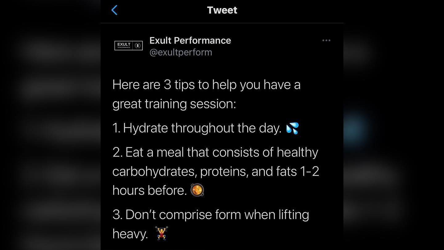 Here are some tips to help you crush... - Exult Performance