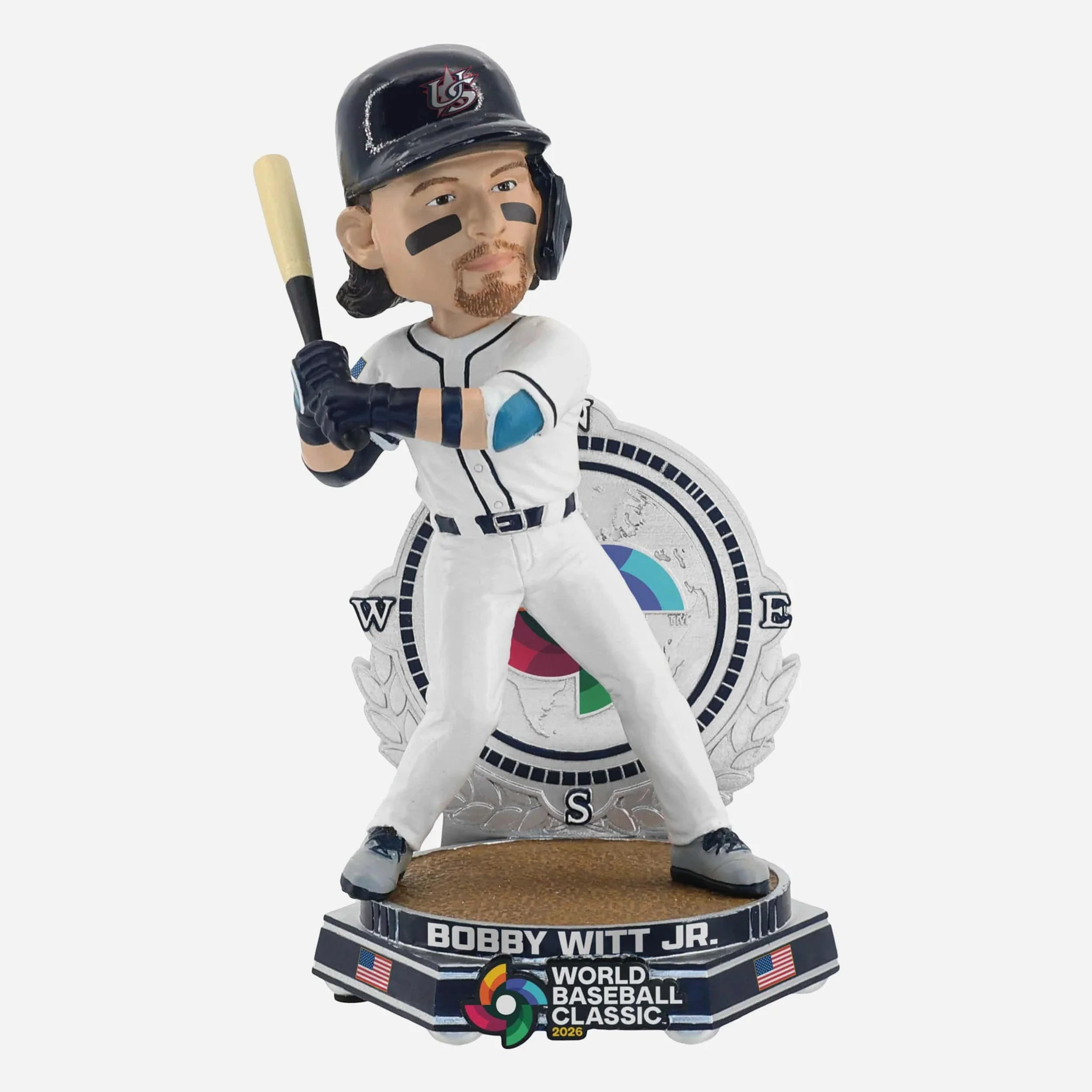 Bobblehead Bobby Witt Jr. - Équipe USA World Baseball Classic 2023 - 8 Pouces - Neuf (FOCO)