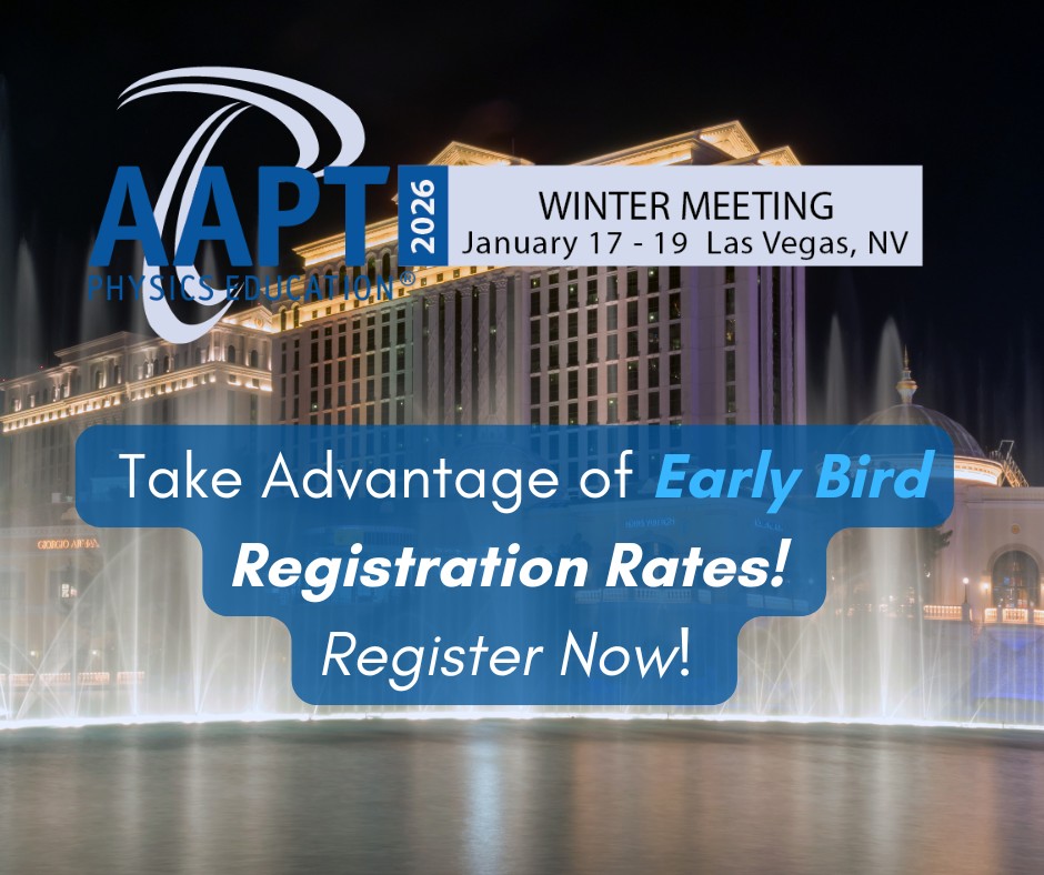 American - Early Bird Registration is NOW OPEN for the 2026 AAPT Winter ...