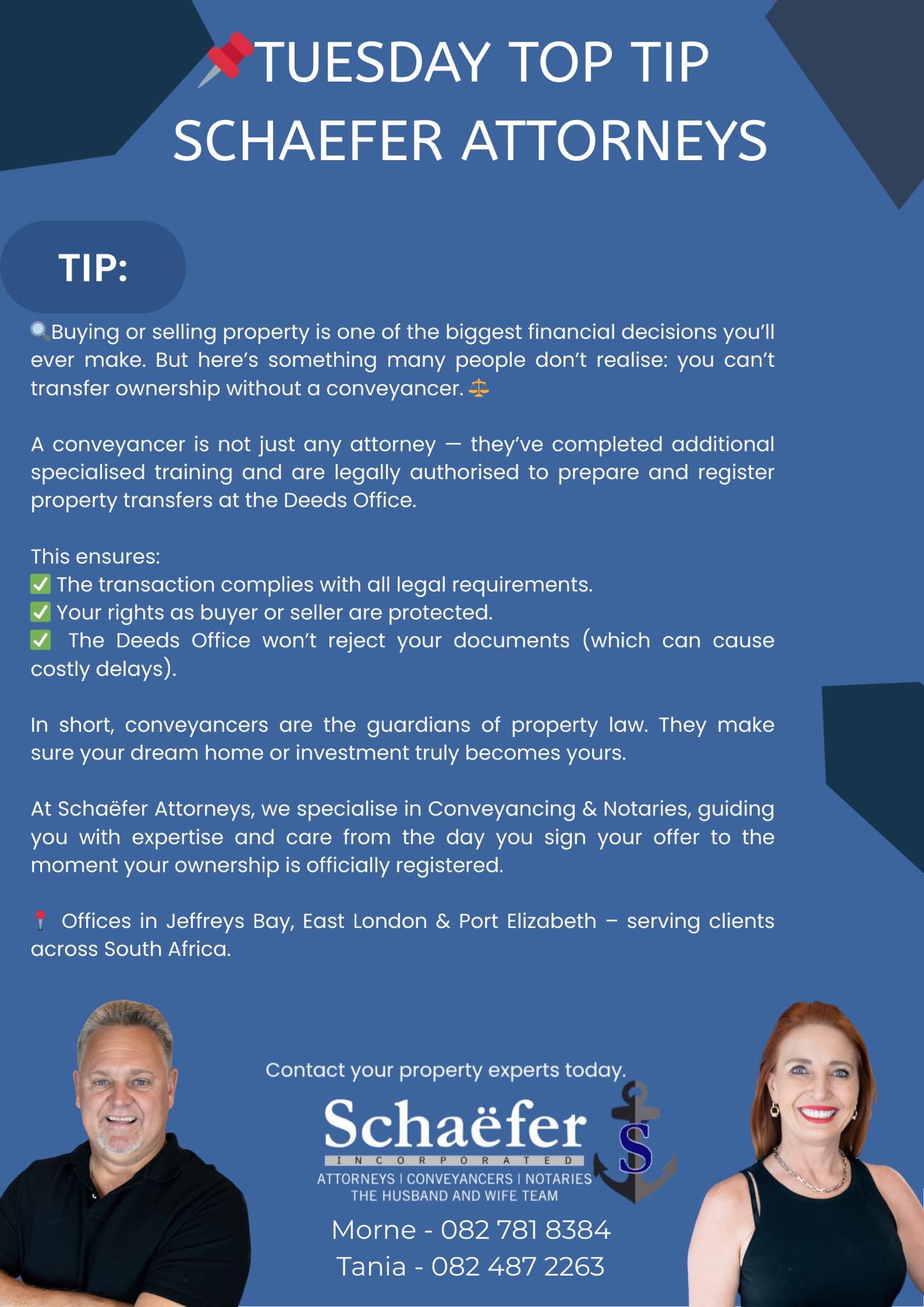 Tuesday Top Tip Buying or... - Schaëfer Attorneys | Facebook