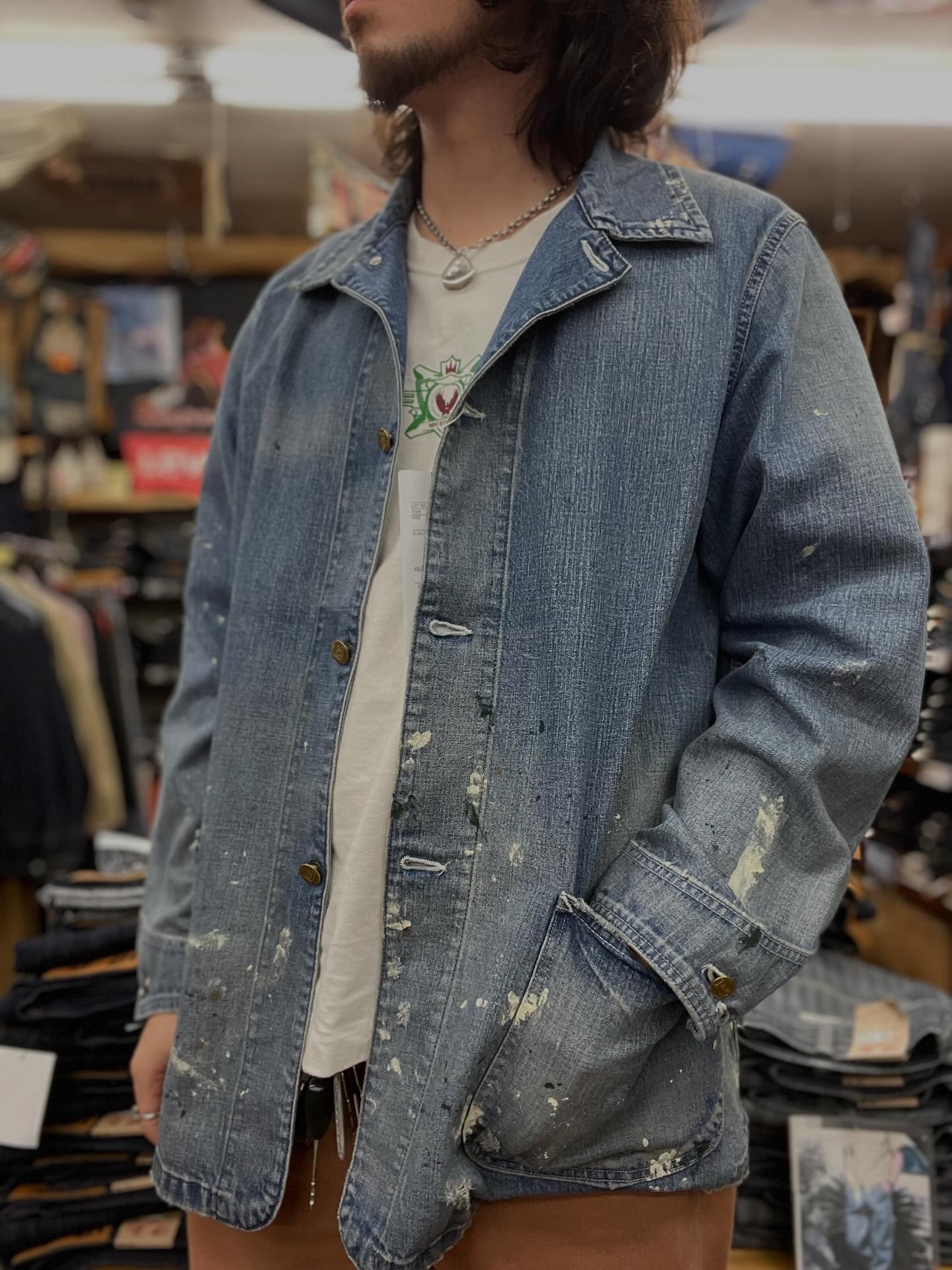 Lee カバーオール 極美品 Lee リー カバーオール ヒッコリー