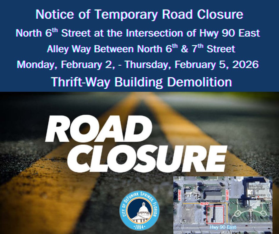 City - 🚧NOTICE OF TEMPORARY ROAD CLOSURE The public is advised that ...