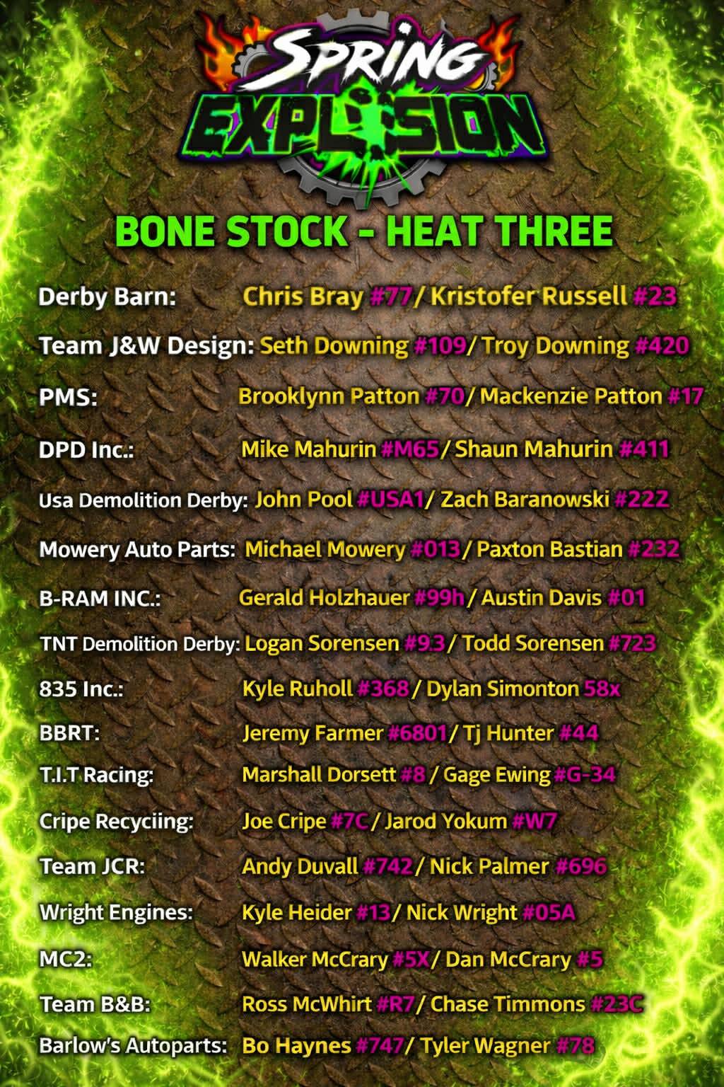 Derby Icons - 💥 Spring Explosion 2026 –2 man Bone Stock... | Facebook
