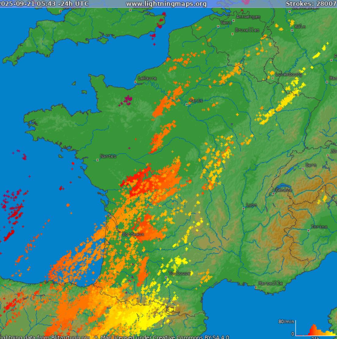 BILAN DES ORAGES @super fans Les orages ont été moins nombreux que ...