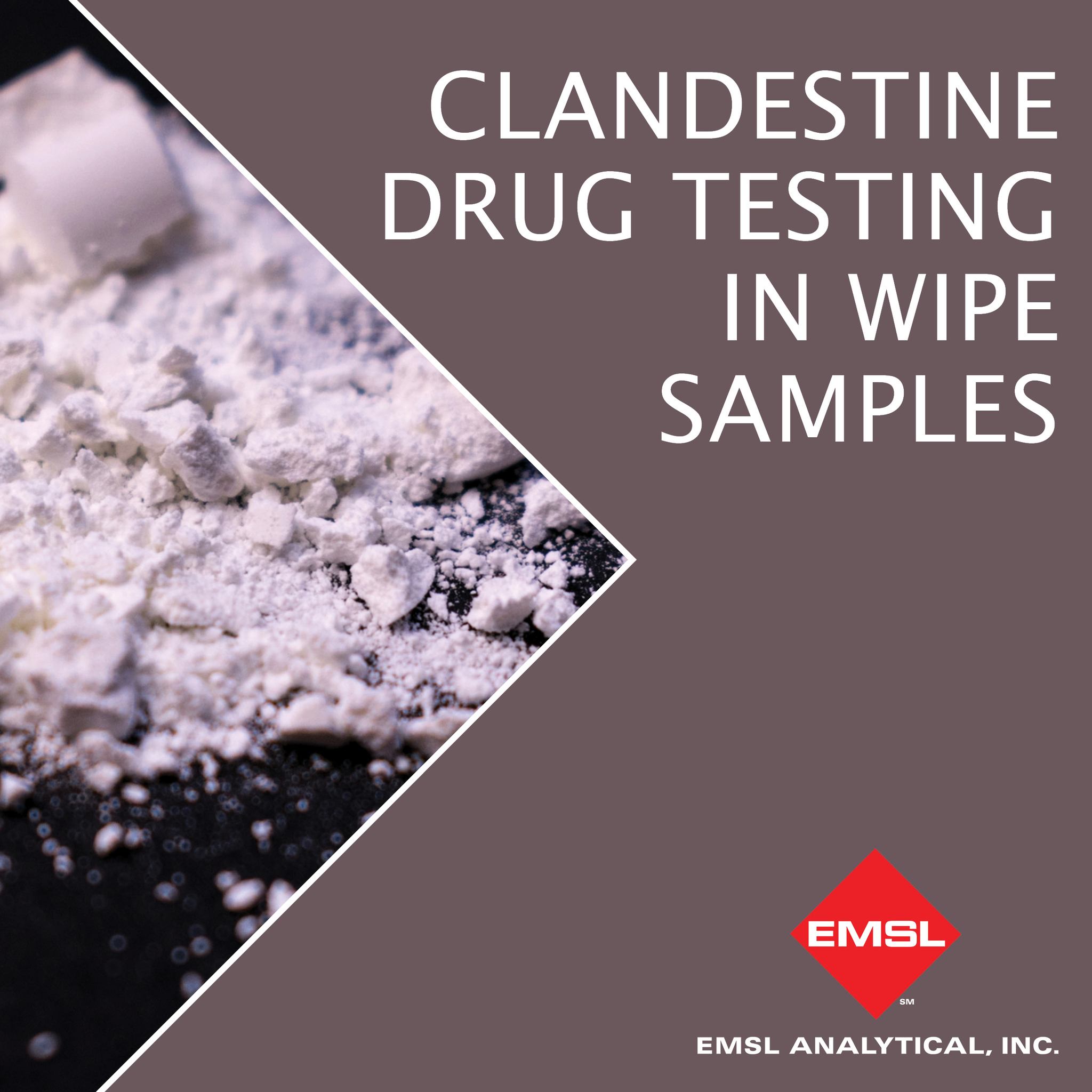 EMSL - Methamphetamine laboratories have been found in a variety of ...