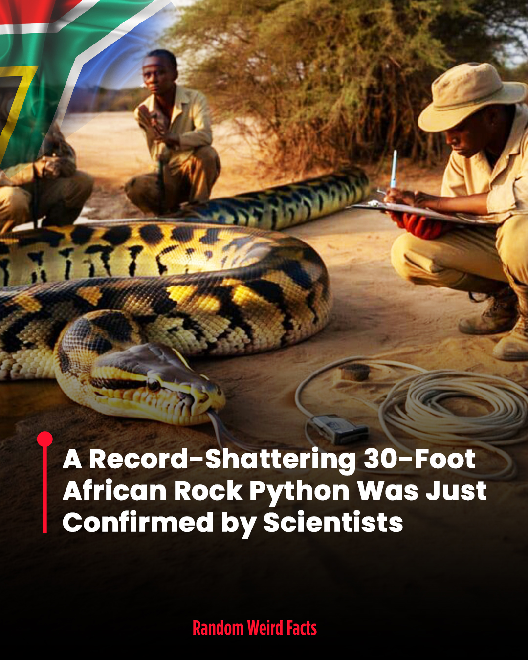 Random - Longer than a standard aluminum boat. Herpetologists verified ...