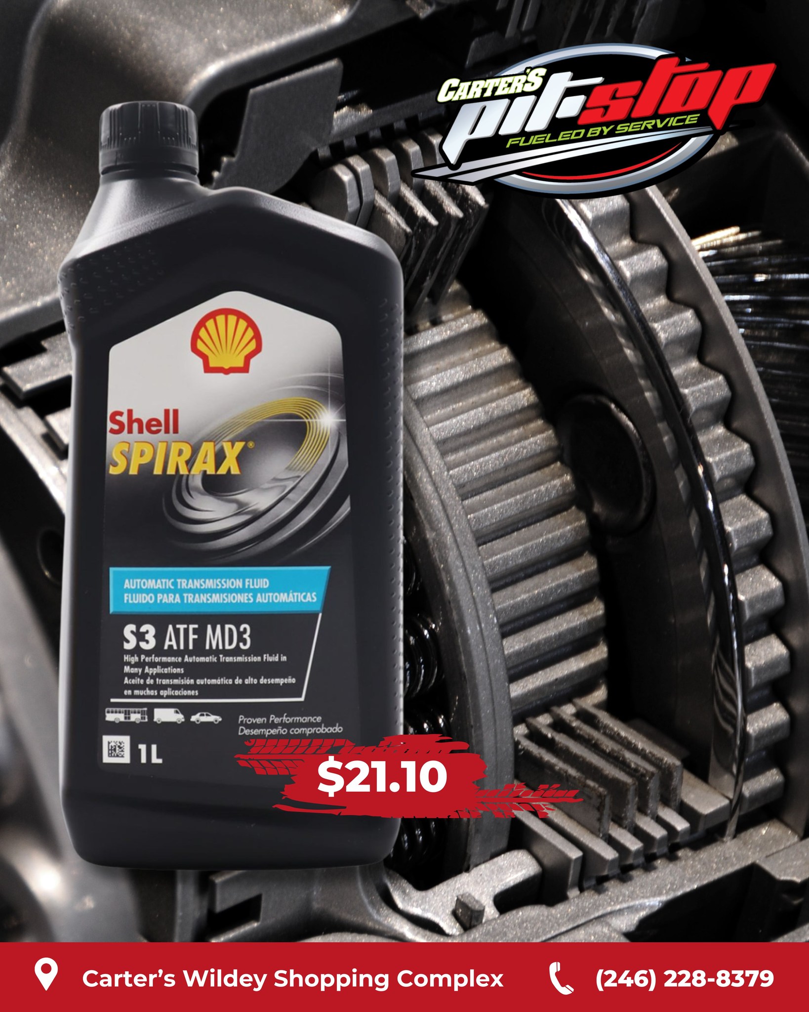 Shell Spirax S3 ATF MD3 is a premium... - Carter's Pit Stop | Facebook
