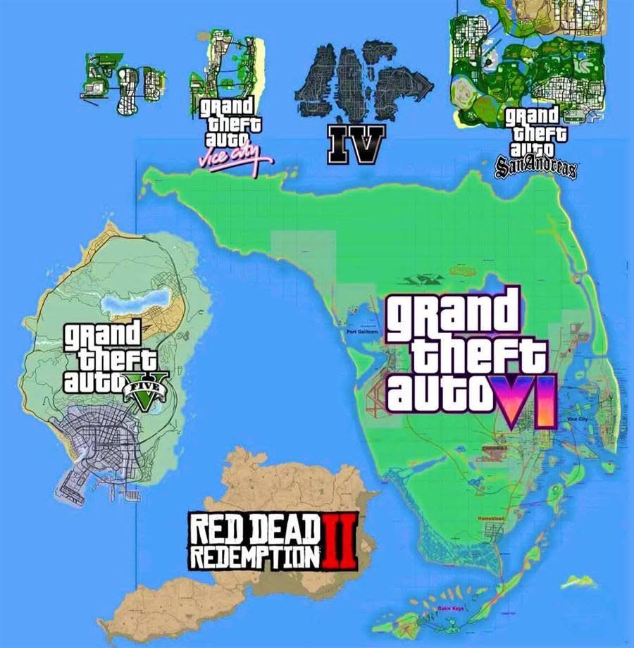 GTA - GTA maps & RDR2 size difference to GTA 6! 🤯 | Facebook