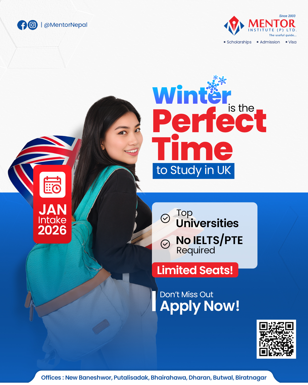 Mentor - ️ Ready to study in the UK this winter? 📅 January 2026 intake ...