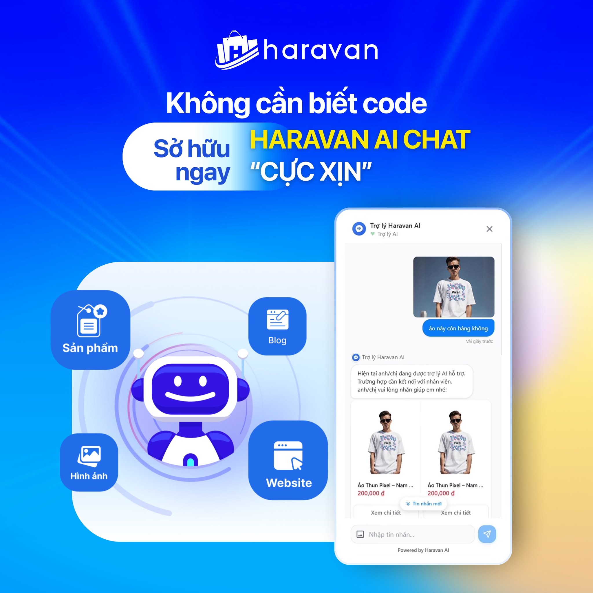 Haravan - 💡 Không cần biết code vẫn sở hữu AI Chat 