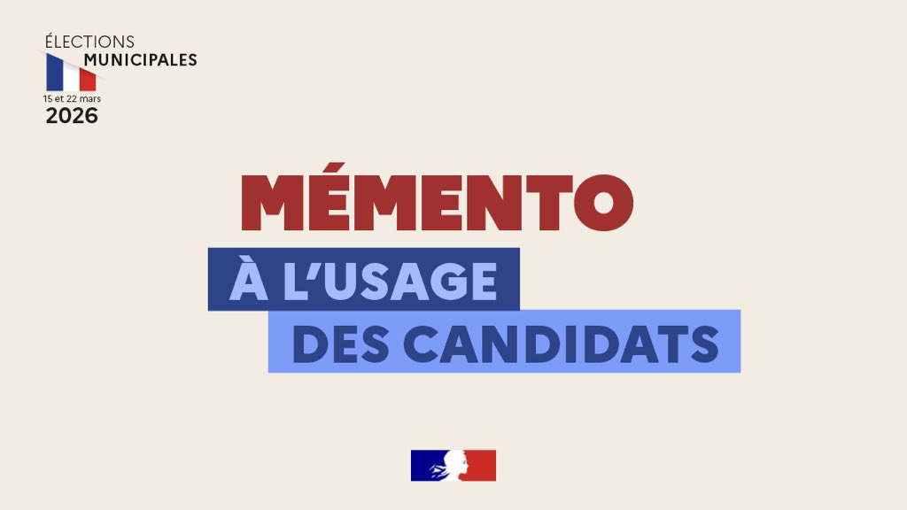 Préfet - 🗳 #municipales2026 | Démarches, constitution du dossier de ...