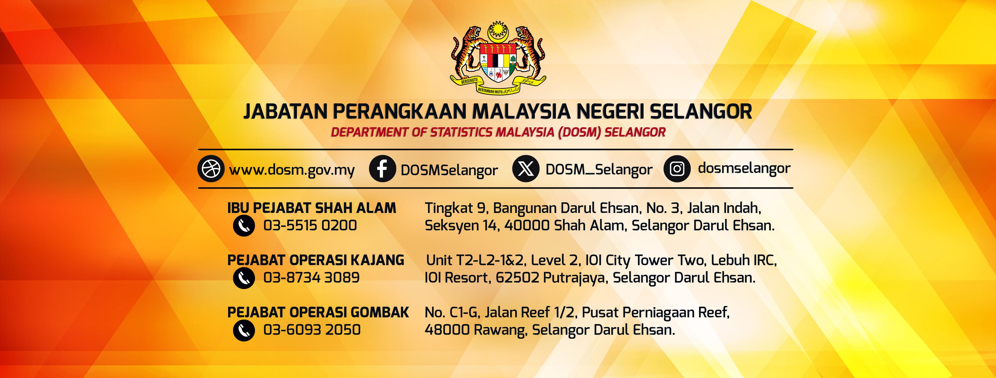 DOSM Selangor RASMI | Shah Alam