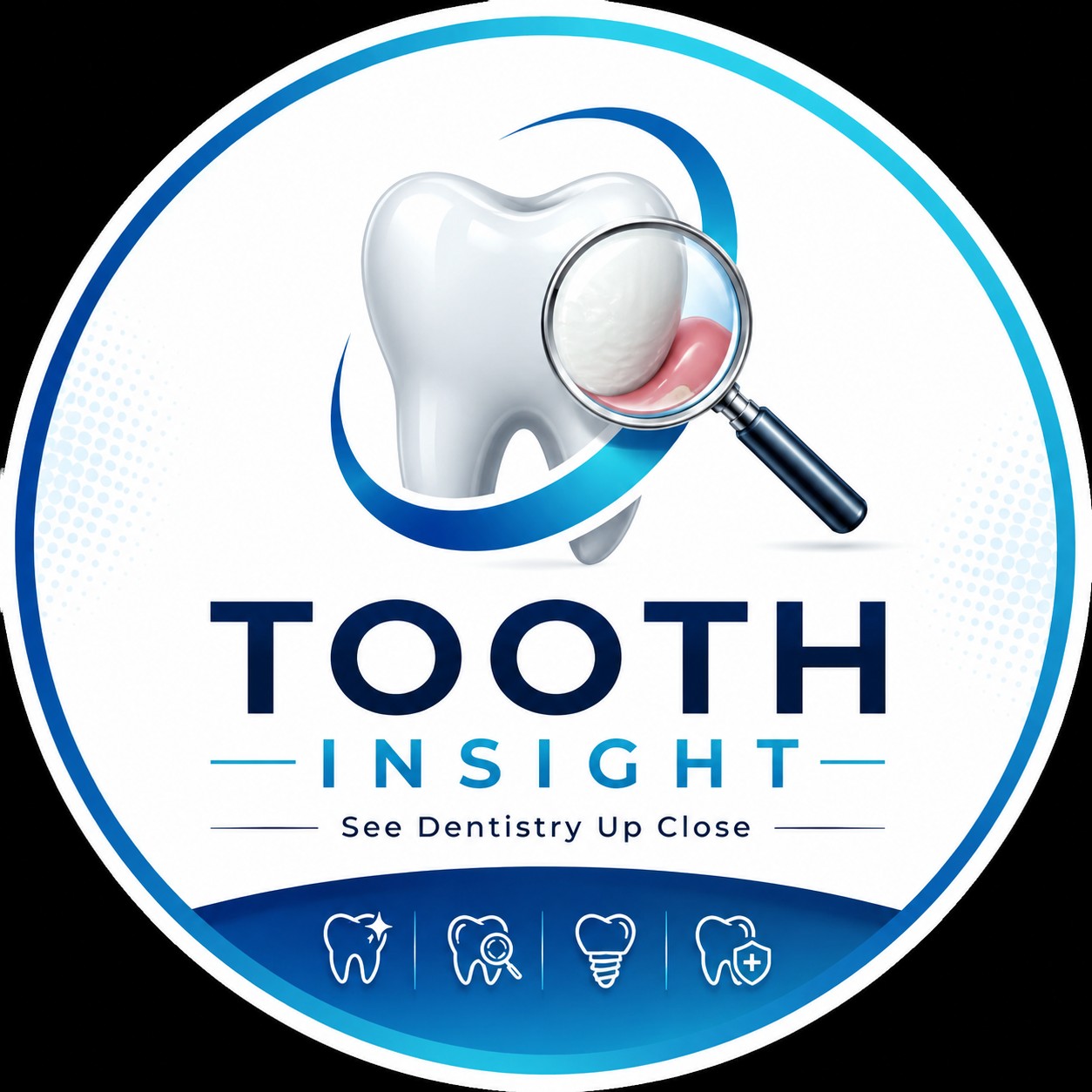 A dental instrument is used to carefully clean out a dark cavity and ...