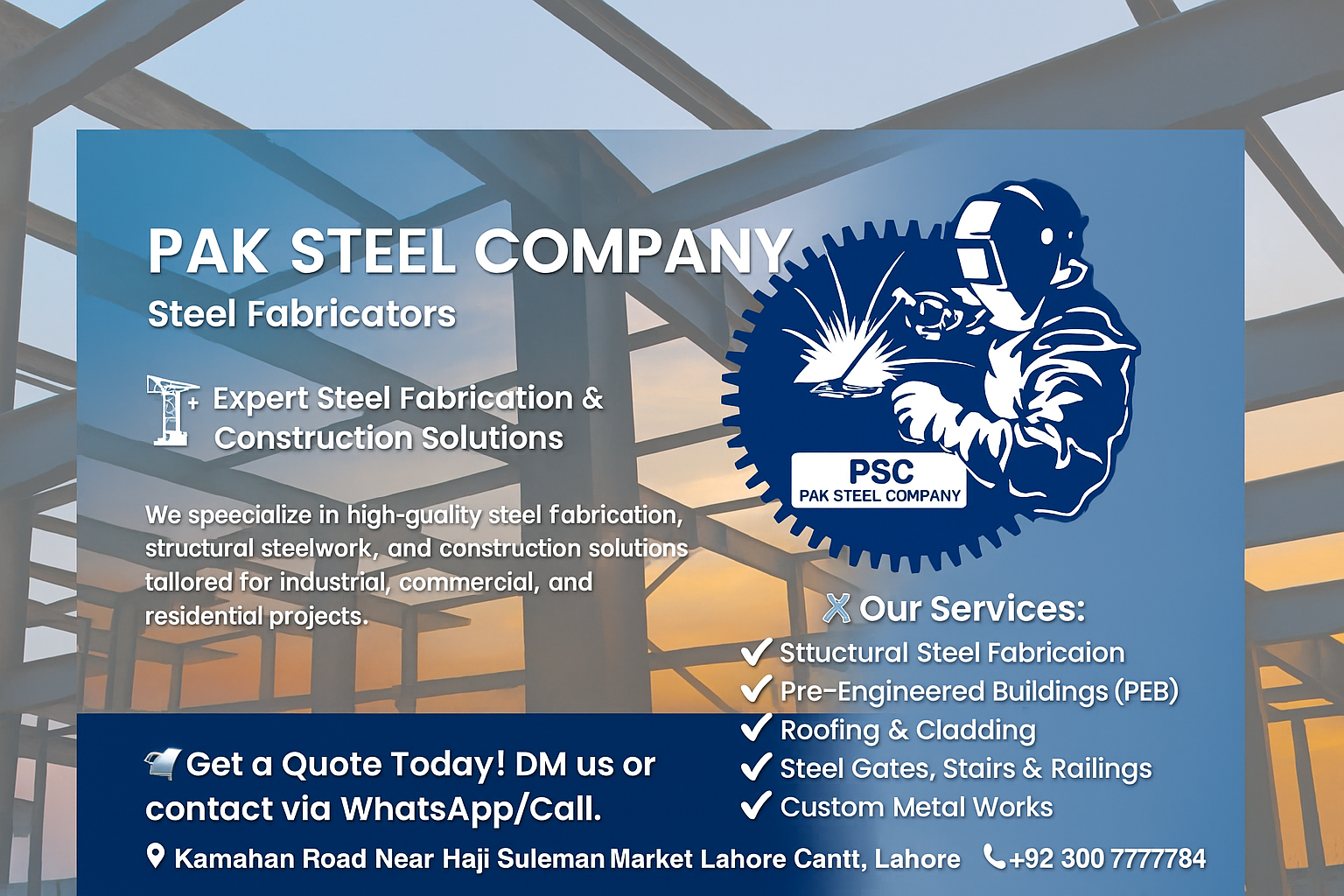 Pak Steel Company | Lahore
