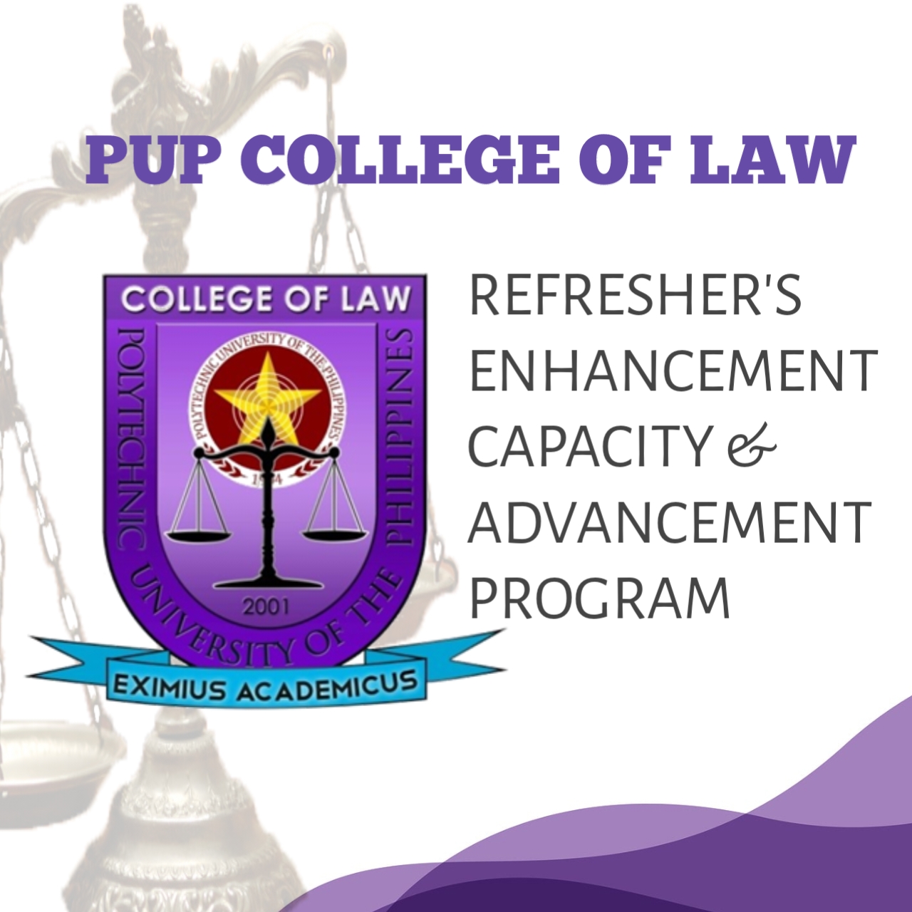 PUP RECAP - Refreshers' Enhancement Capacity & Advancement Program | Manila