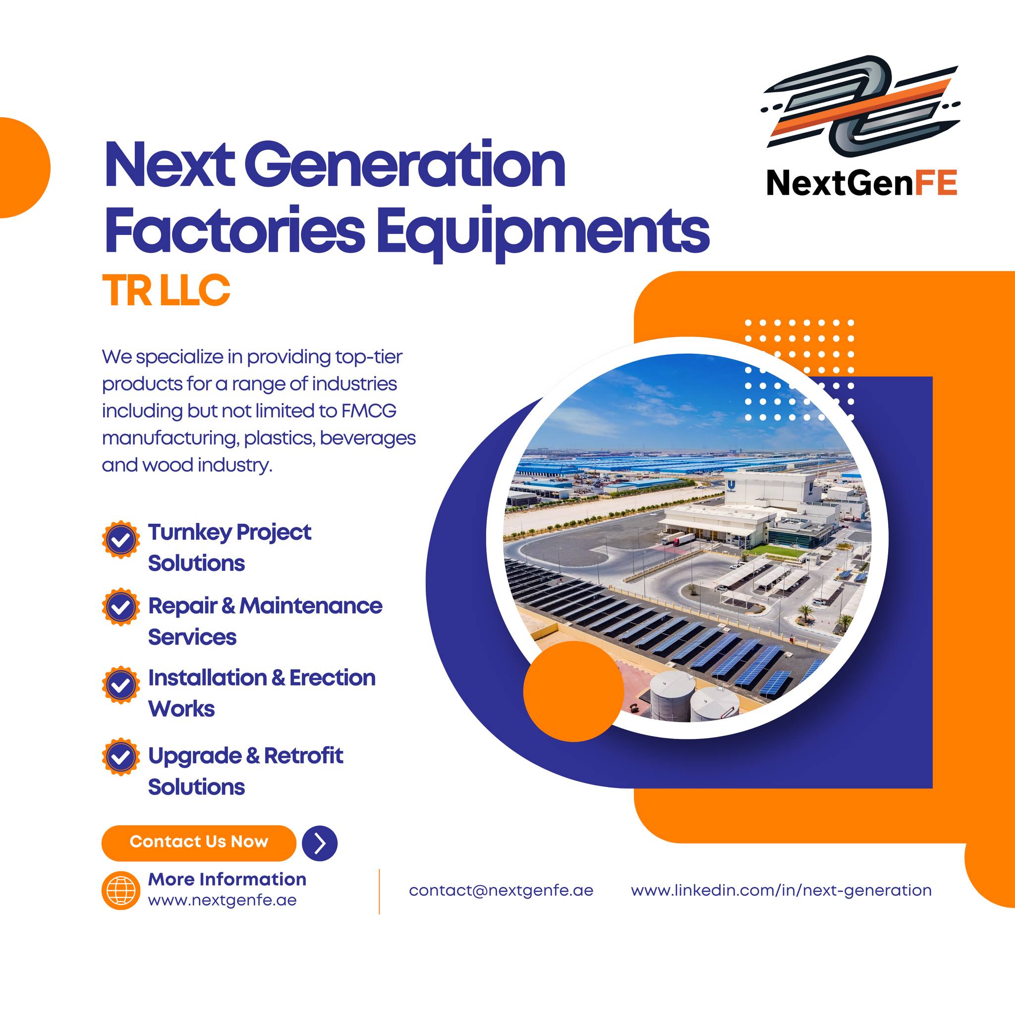 Next Generation Factories Equipments TR LLC | Sharjah