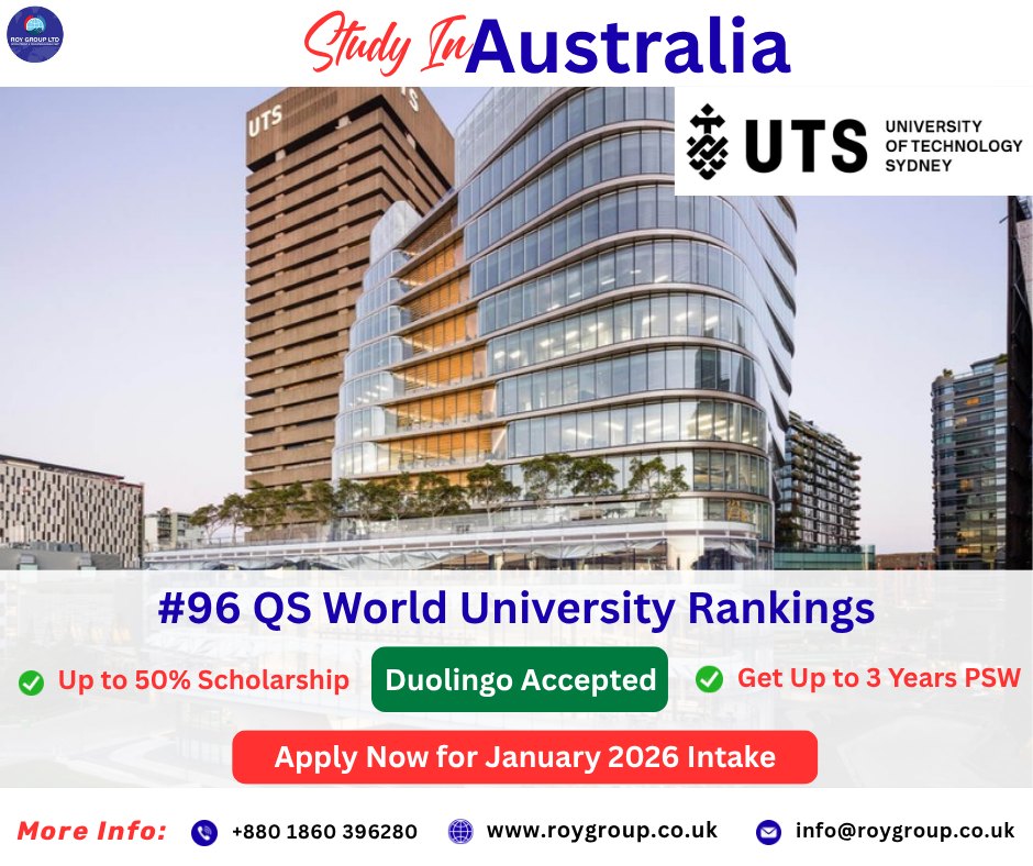 Roy - 👨‍🎓 Study at University of Technology Sydney (UTS) – one of ...