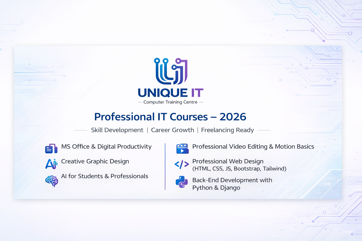 Unique It Computer Training Bahaddarhat | Chittagong