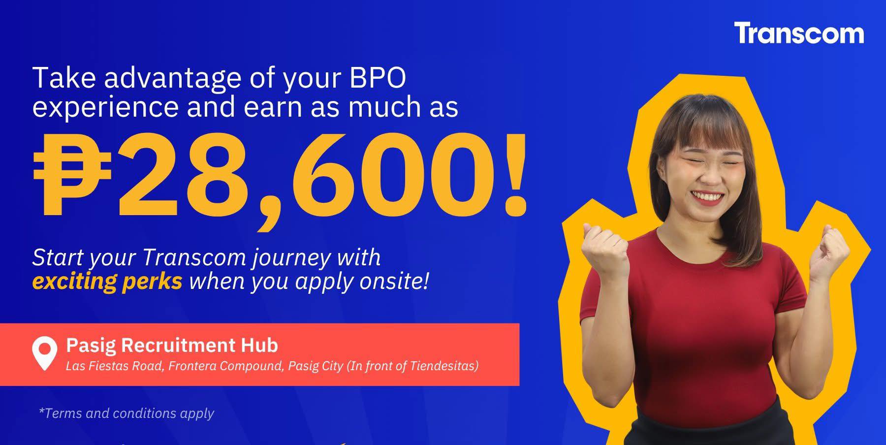 Transcom Career Connect | Pasig