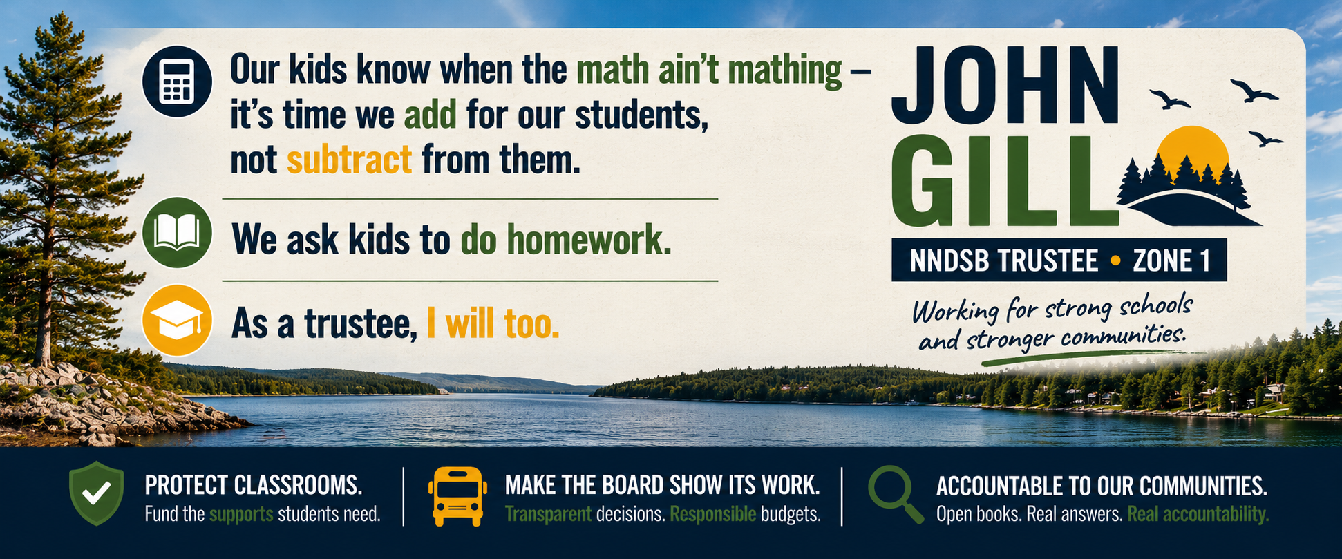 John Gill for NNDSB Trustee - Zone 1