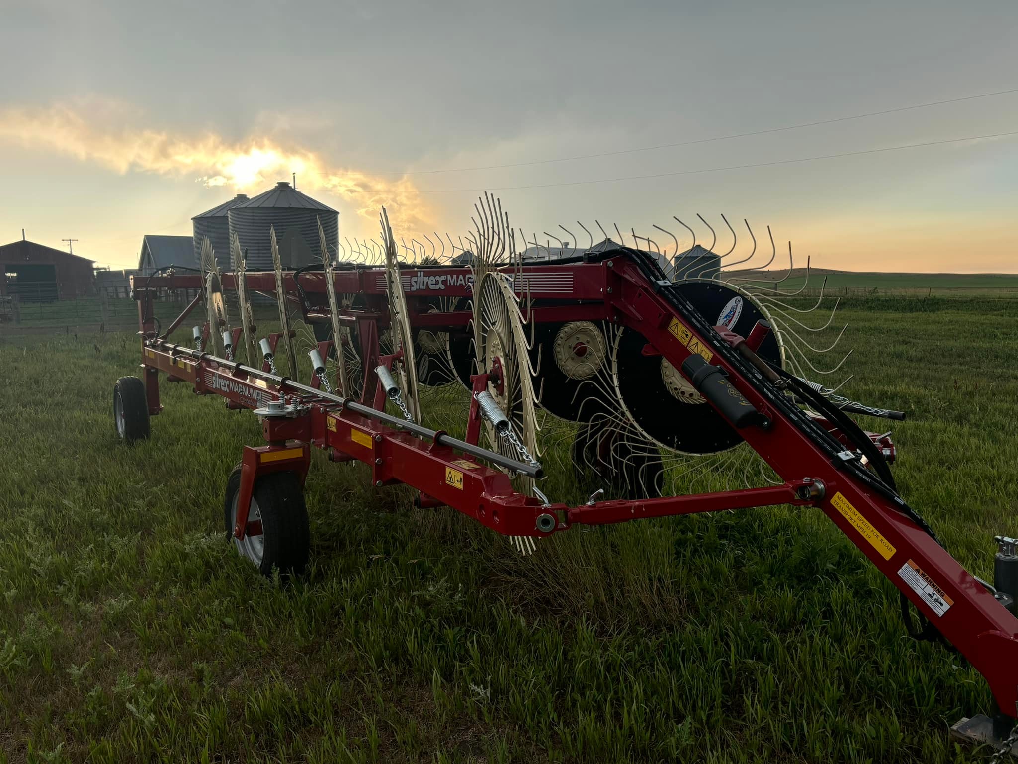 Lolley - Talk about a gem folks! Sitrex Magnum 12 wheel rake with poly ...