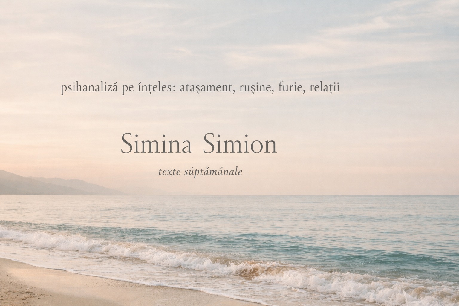 Simina Simion - Psihanaliză și Relații