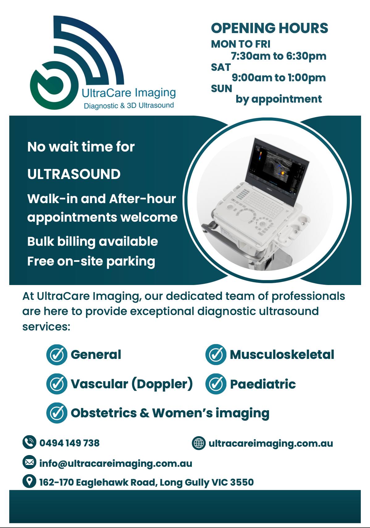 GP - 📢 Exciting News from UltraCare Imaging! 📢 We're thrilled to offer ...