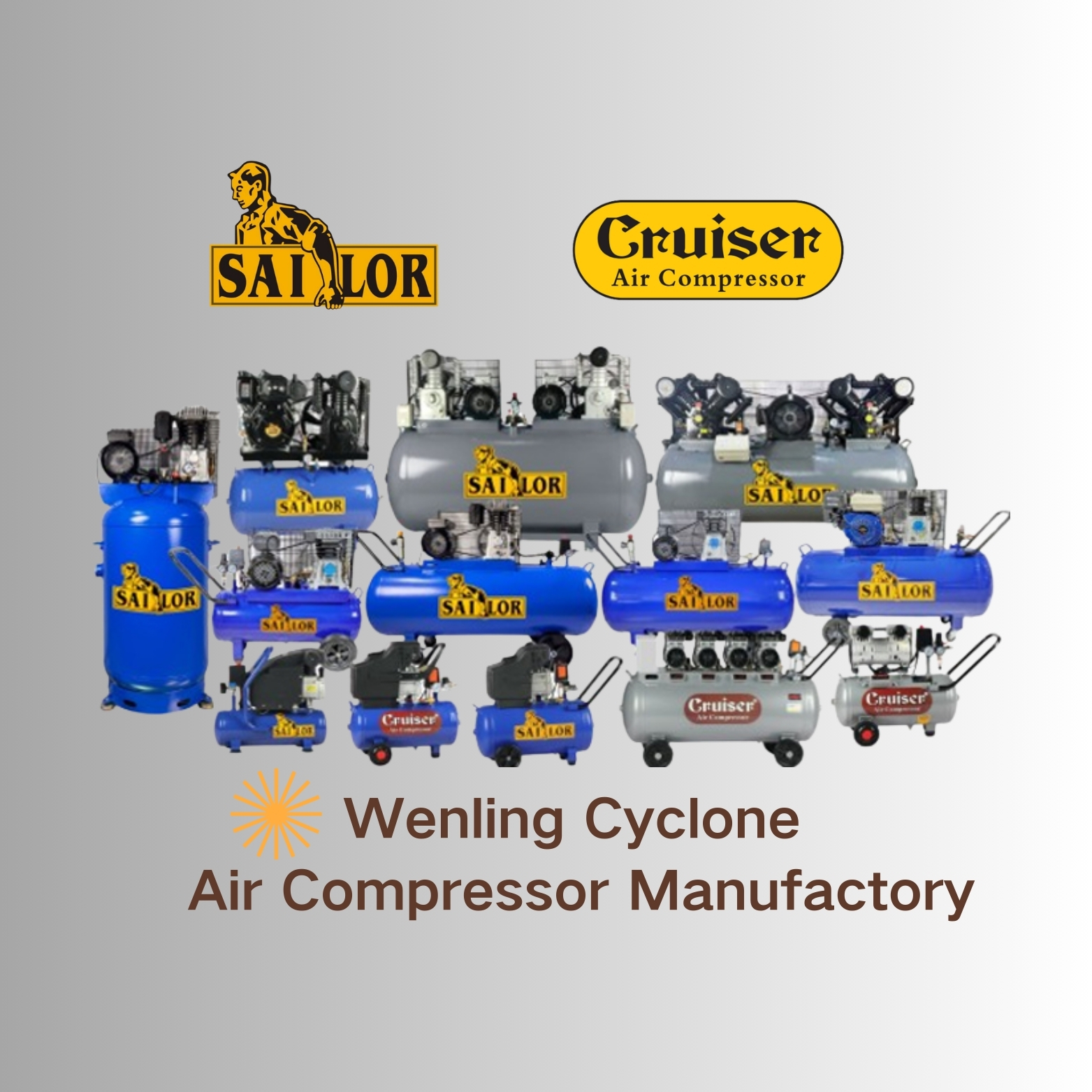 Wenling Cyclone Air Compressor Manufactory on Reels