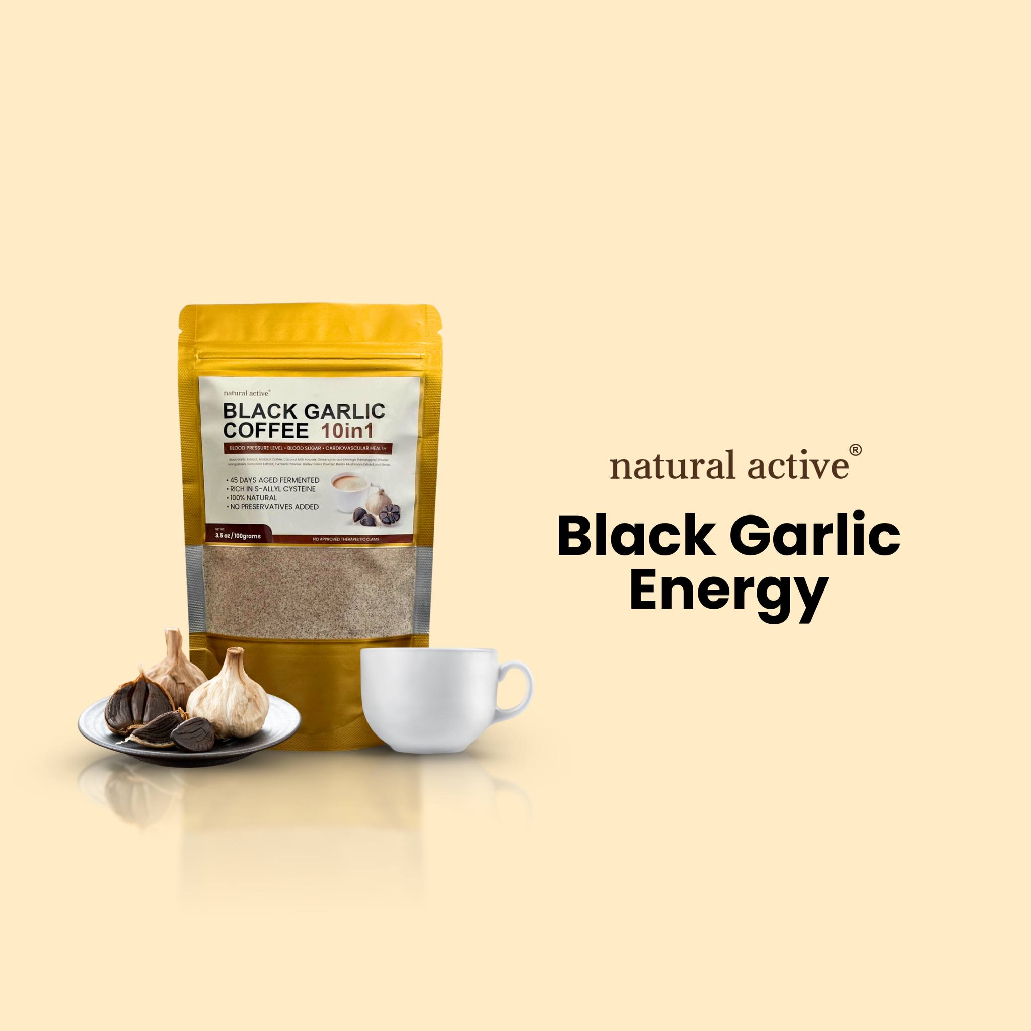 Kape na may extra goodness sa bawat higop ☕🖤 Try Black Garlic Coffee ️ ...